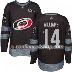 Adidas Maillot de Hockey Carolina Hurricanes Justin Williams 14 1917-2017 100th Anniversary Noir Authentic - Homme